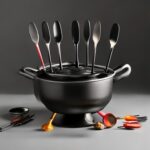 cast iron fondue set